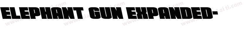 Elephant Gun Expanded字体转换